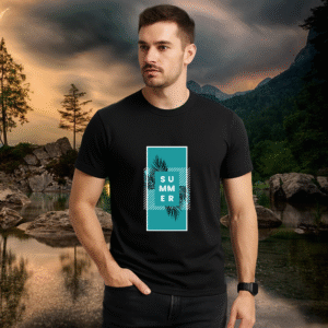 Summer Unisex Cotton T-Shirt Round Neck