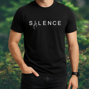 Silence Unisex Cotton T-Shirt Everyday Wear