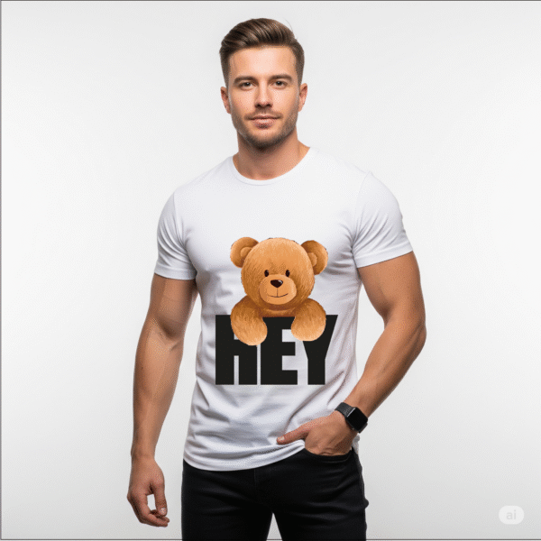 white unisex custom print t-shirt – made in Bangladesh, available in Malaysia