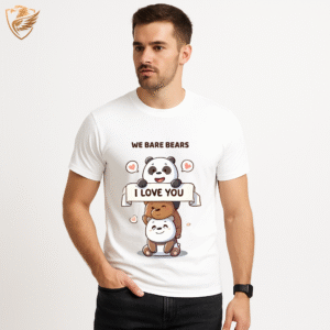 We Bare Bears Graphic Cotton T-Shirt