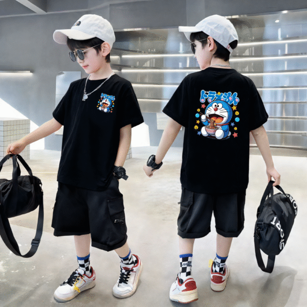 Doraemon Kids Casual Cotton T-Shirt - Image 2