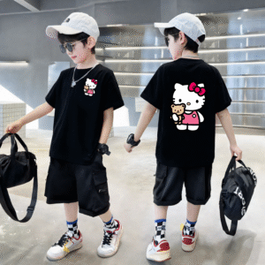 Hello Kitty Kids Round Neck T-Shirt Everyday Wear
