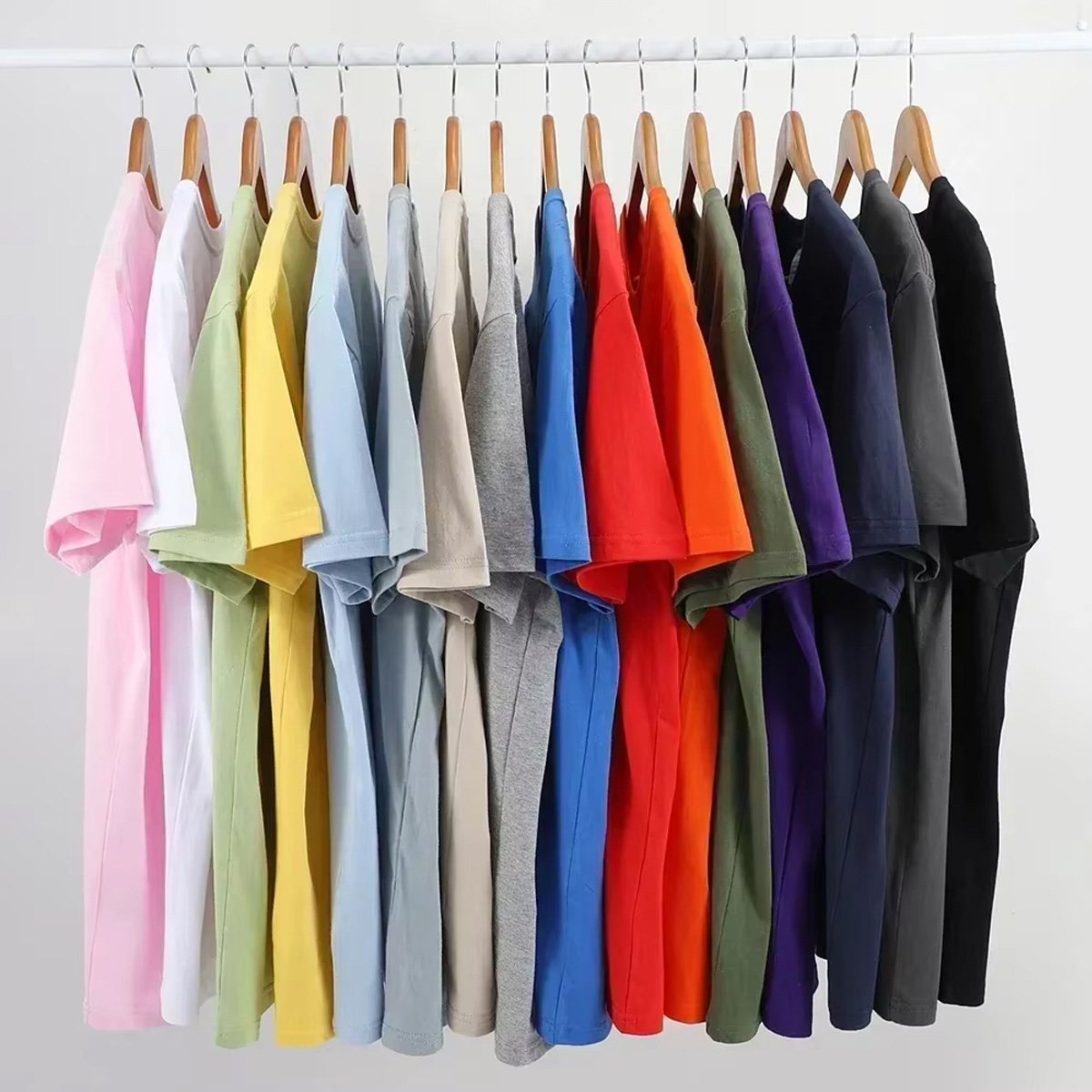 plain-unisex-short-sleeve-cotton-t-shirt-multicolor-160gsm