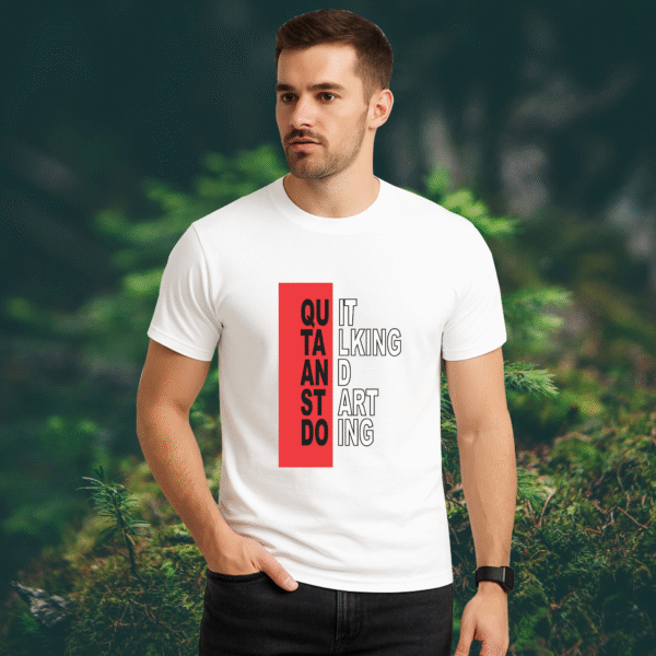 Unisex White Round Neck T-Shirt – Everyday Cotton Comfort - Image 2