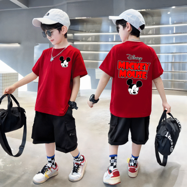 Unisex Kids Round Neck T-Shirt - Image 2