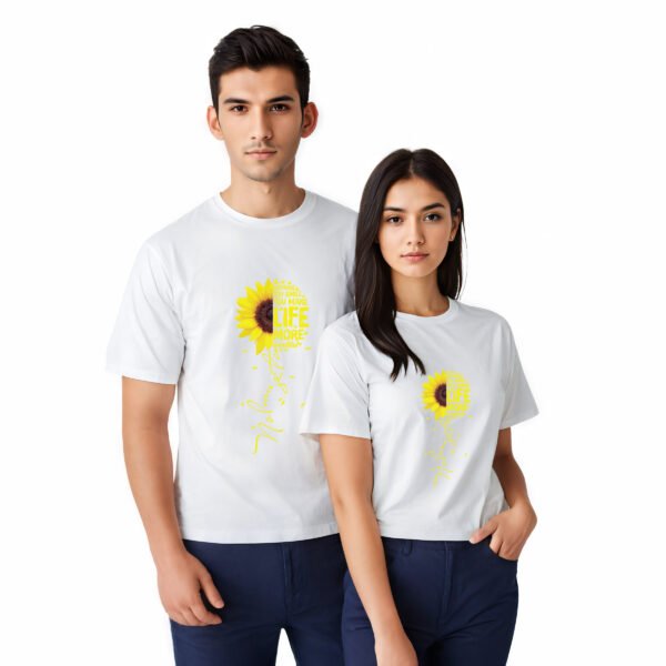 Wholesale Unisex Round Neck Cotton T-Shirt - Image 2