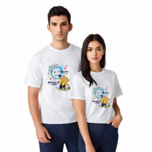 Unisex Cotton T-Shirts Multi Color Custom Print
