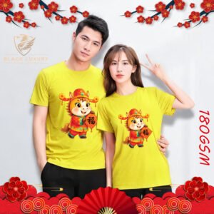 Chinese New Year 2026 Cartoon Horse T-Shirt 180GSM Cotton Unisex