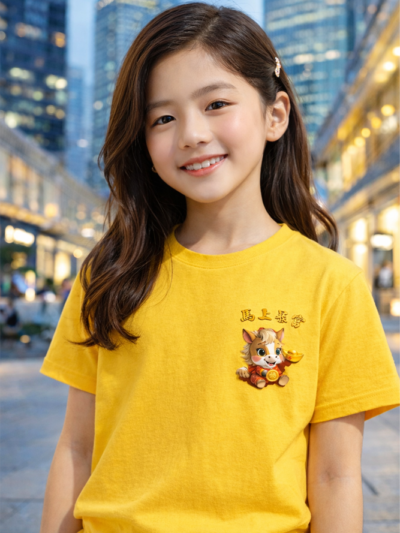 Chinese New Year 2026 Cute Horse T-Shirt – Unisex Cotton (Ny205)