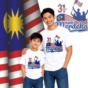 Hari Merdeka Family Matching White T-Shirt