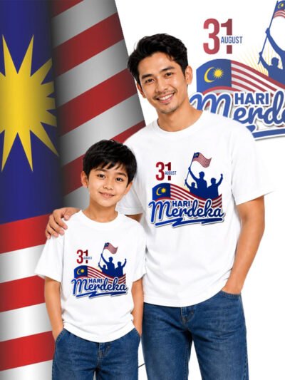 Hari Merdeka Family Matching White T-Shirt