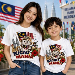 Kicau Mania Malaysia T-Shirt Cotton Round Neck Unisex White