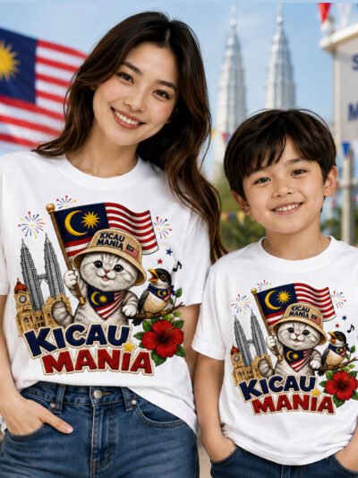 Kicau Mania Malaysia T-Shirt Cotton Round Neck Unisex White