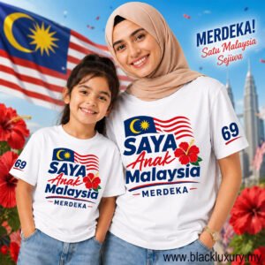 Saya Anak Malaysia Merdeka Round Neck White T-Shirt