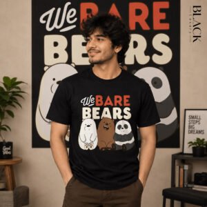 We Bare Bears Graphic Cotton T-shirt