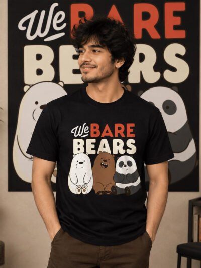 We Bare Bears Graphic Cotton T-shirt